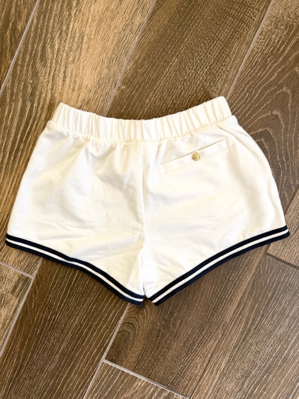 J.Crew Girls’ Navy French Terry Lady Jacket/Sailor White Pull-On Terry Short—6 - Picture 10 of 12